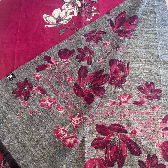 Gorgeous reversible  100% Pashmina Cashmere - Picture 4 of 5